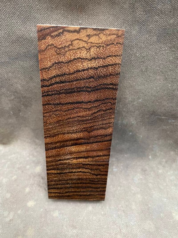Stabilised Exotic Wood Zebrano Blank Clear Resin Colour