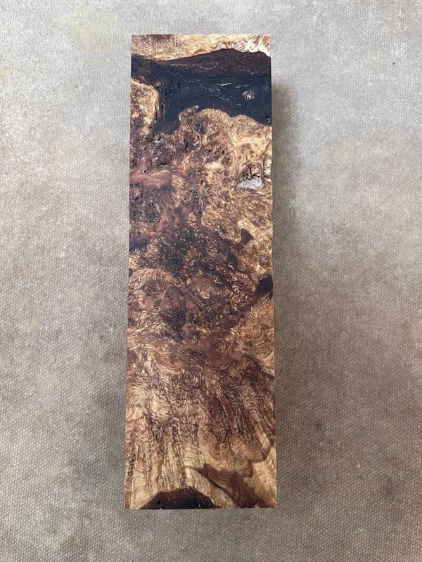 Stabilised Alder Wood Blank Burl/Burr Spalted Clear Resin Colour