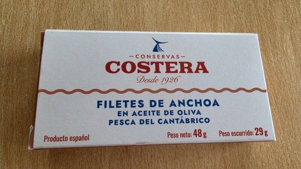 - Box of 50 Tins - ANCHOVIES FILETS from CANTABRIC SEA - Tins of 50 gr. each in OLIVE OIL