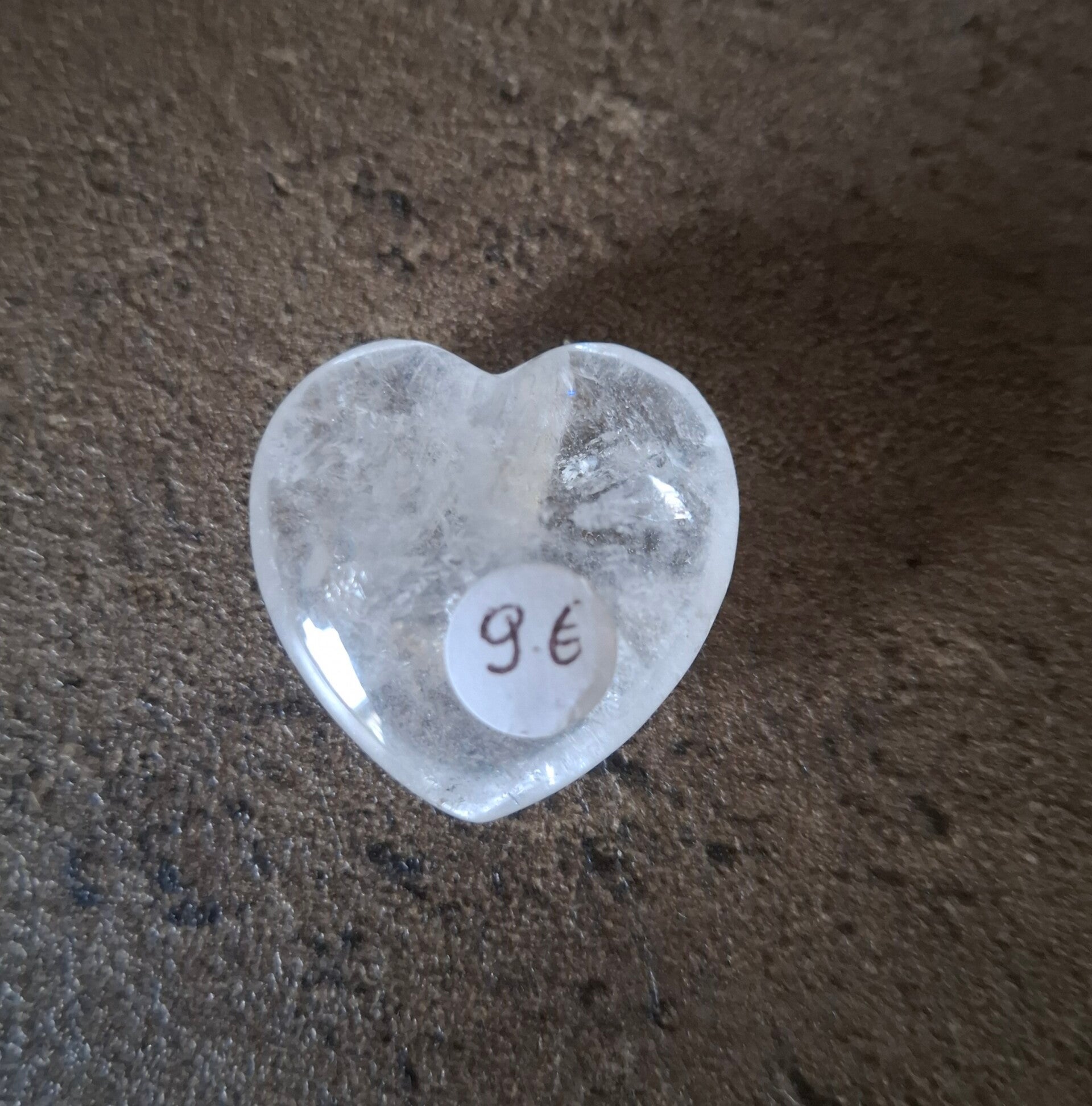 Bergkristal hartje klein