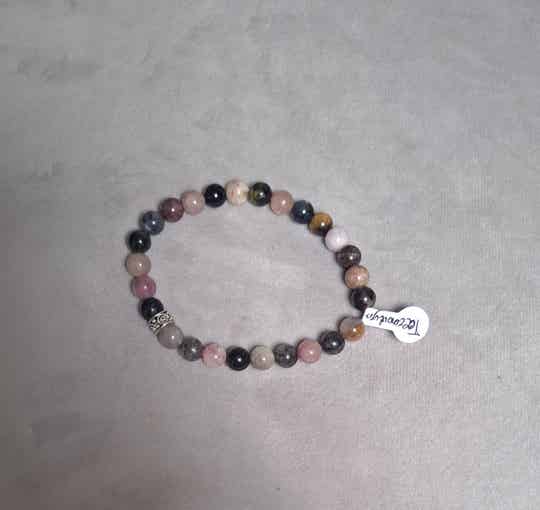 Toermalijn multi color armband 8mm