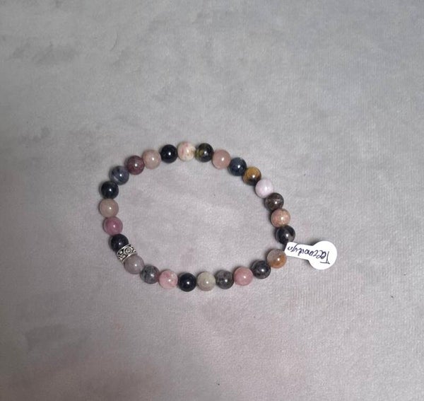 Toermalijn multi color armband 8mm