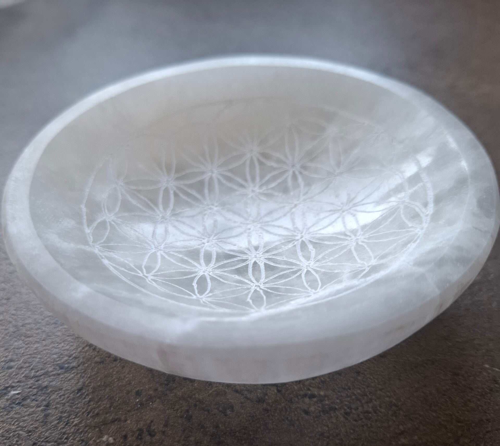 Seleniet oplaad kom flower of life