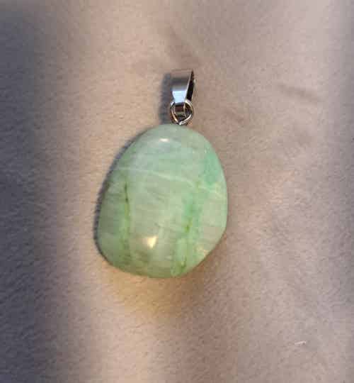 Maansteen groen hanger