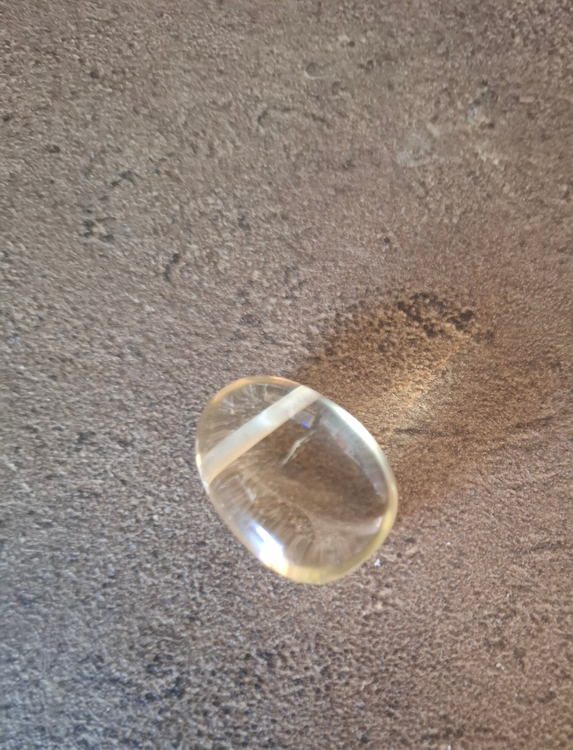 Lemon kwarts doorboorde hanger