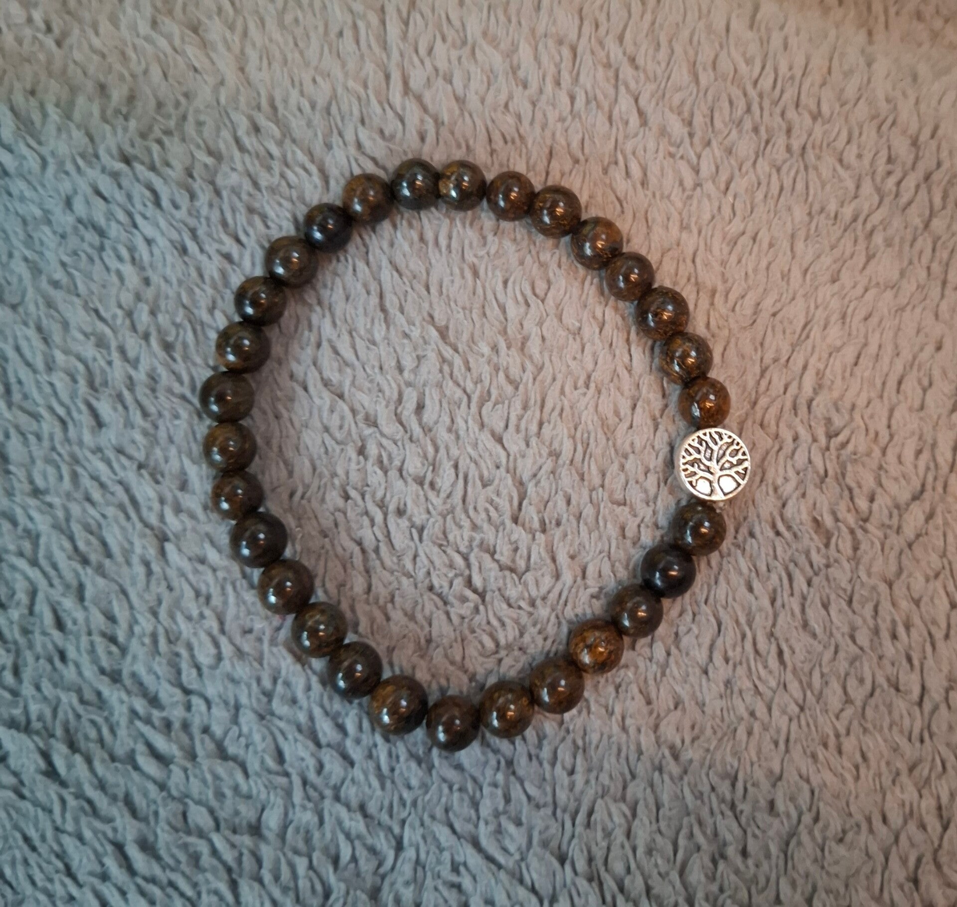 Bronziet armband 6mm