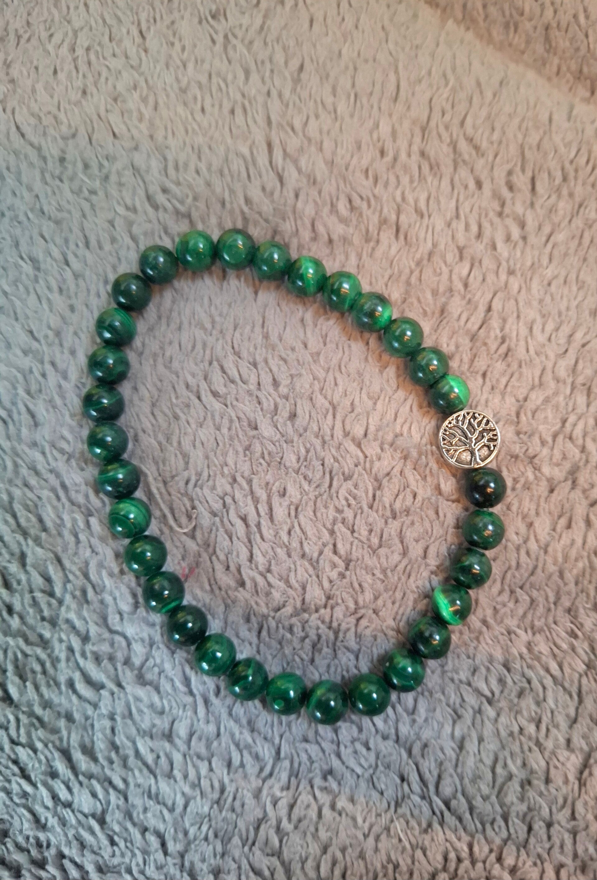 Malachiet  armband 6mm