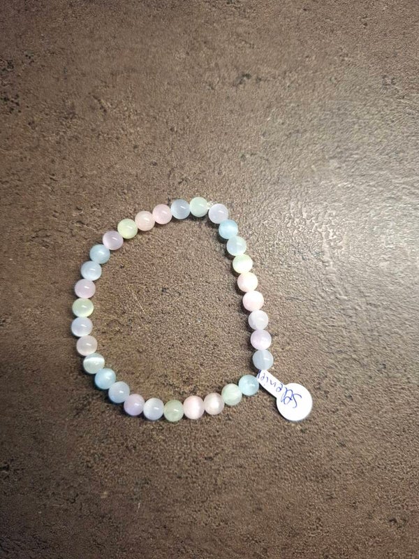 Seleniet armband mix kleurtjes 6 mm
