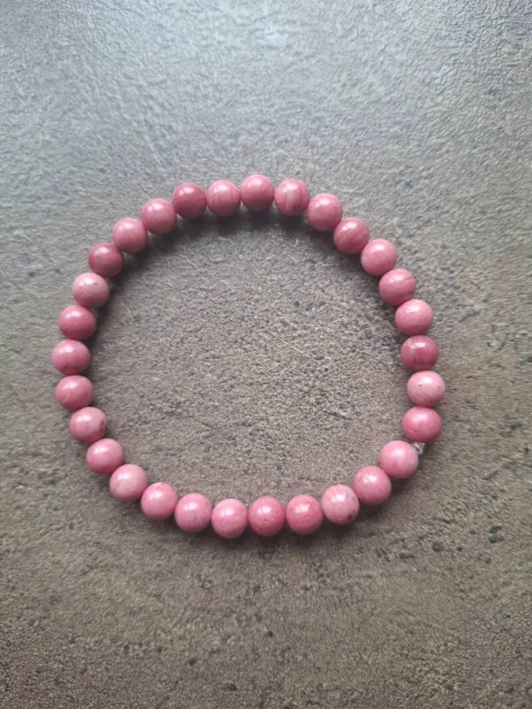 Rhodochrosiet armband 6mm