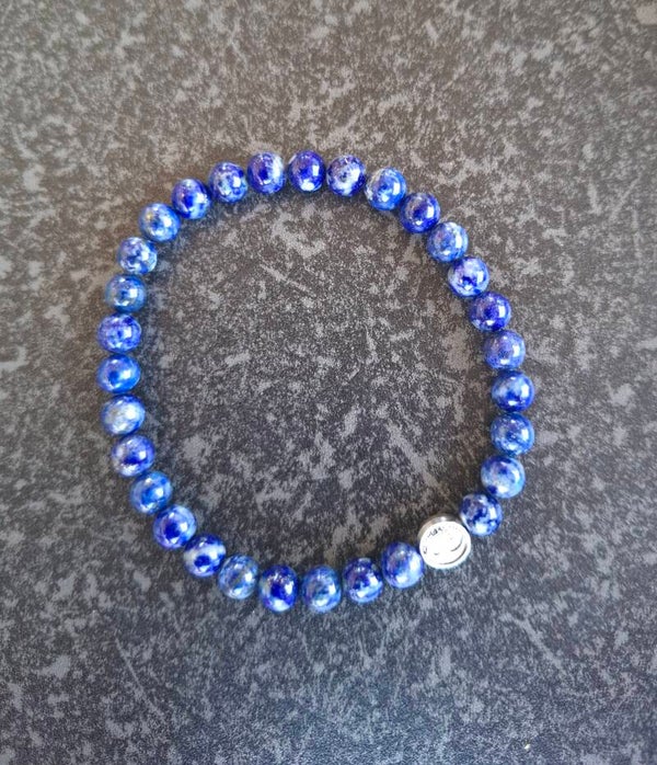 Lapis lazule armband 6 mm