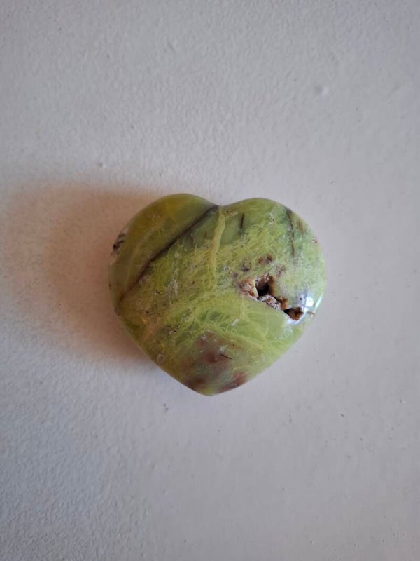 Opaal groen hart