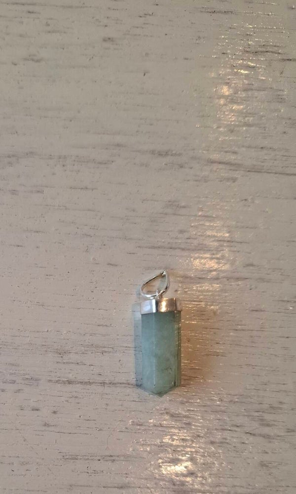 Aquamarijn hanger punt