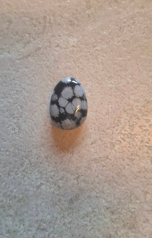 Obsidaan sneeuwvlok doorboorde hanger