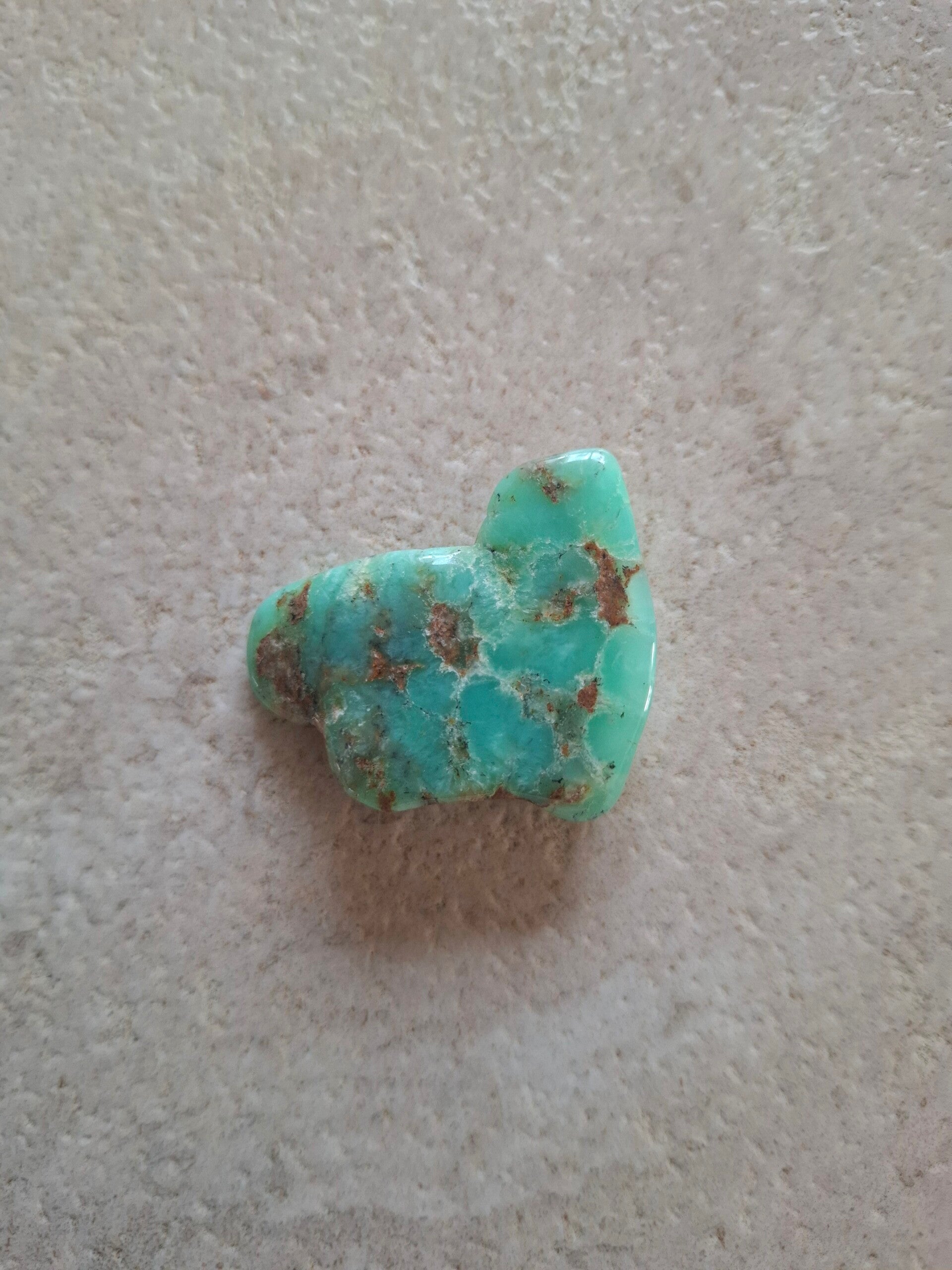Chrysopraas knuffel steen nr 2