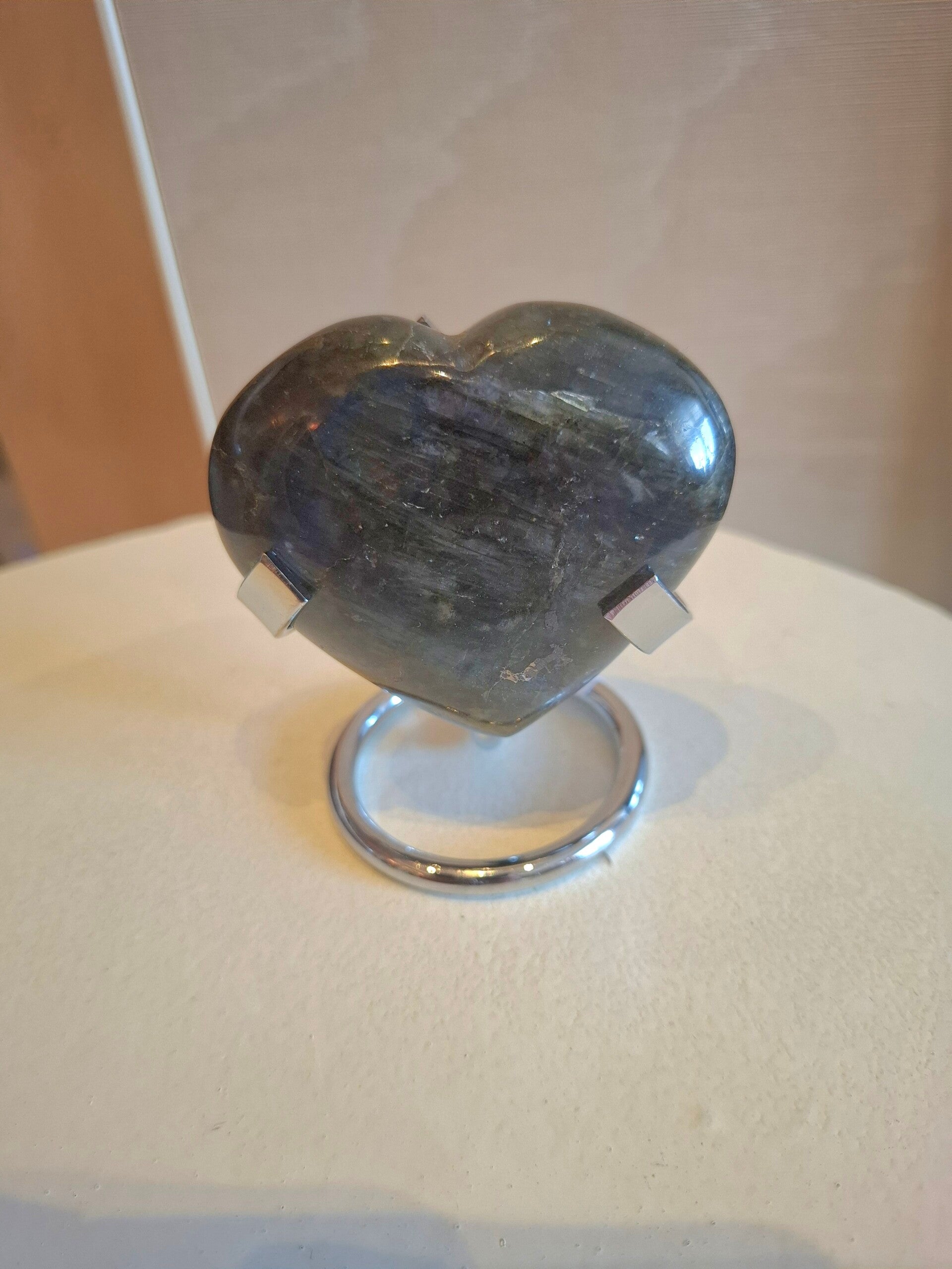 Labradoriet hart 7cm