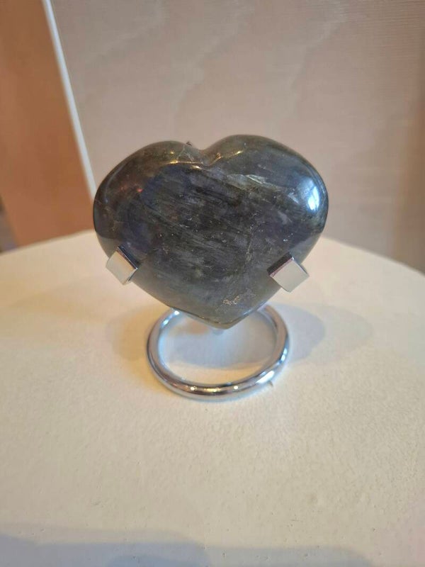 Labradoriet hart 7cm