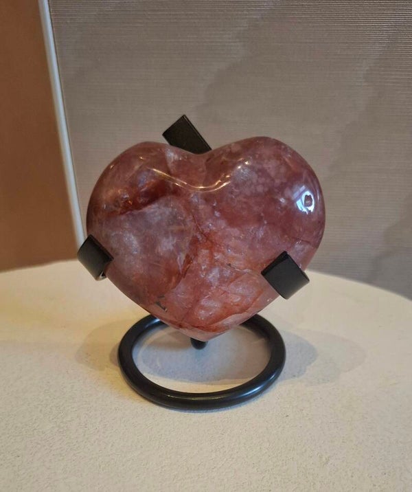Hematiet kwarts hart 6cm