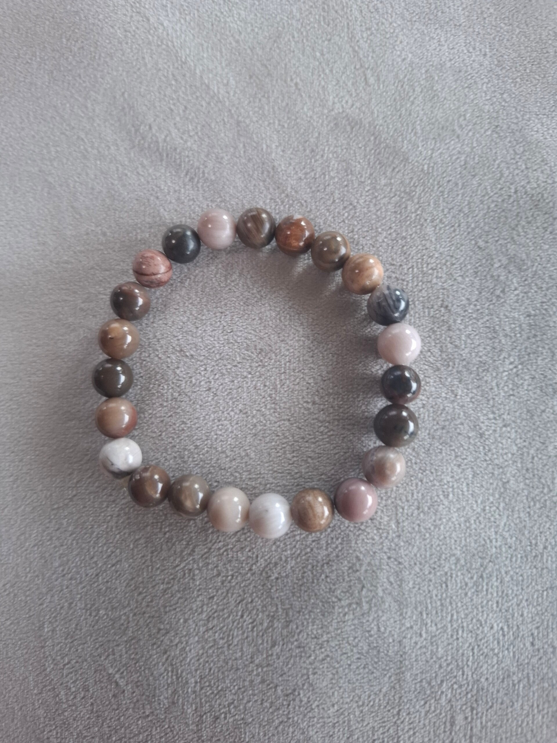 Versteend hout armband 8mm