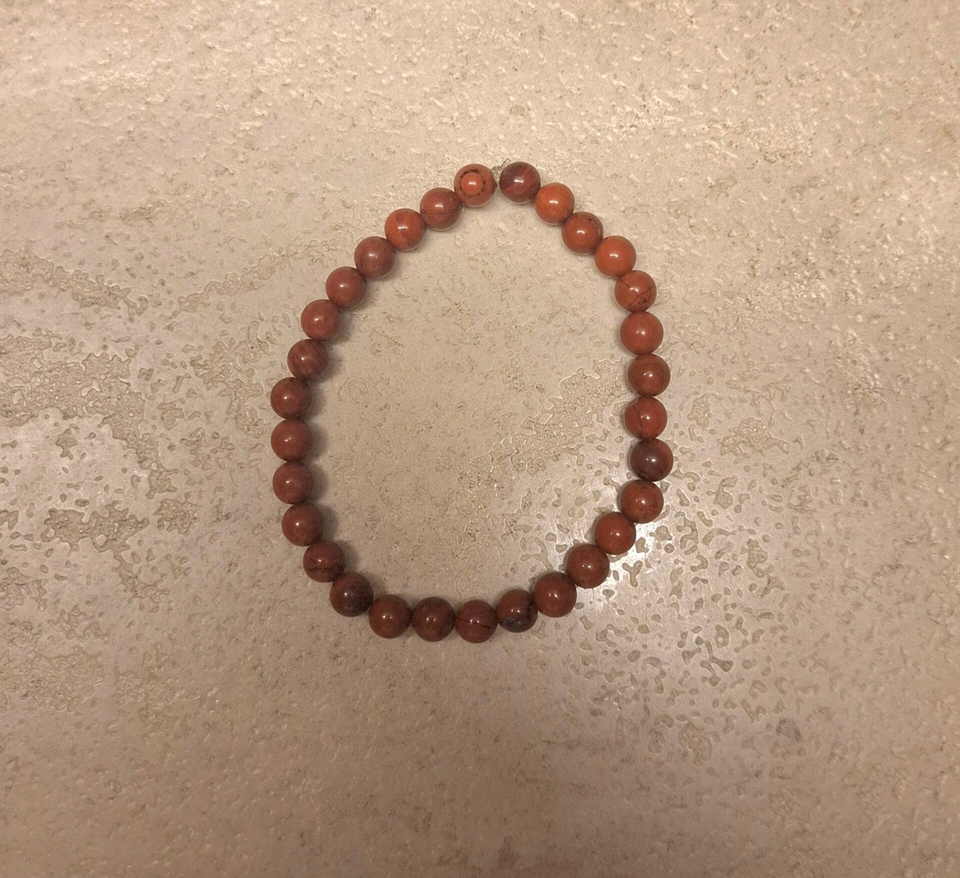 Jaspis rood armband 6mm