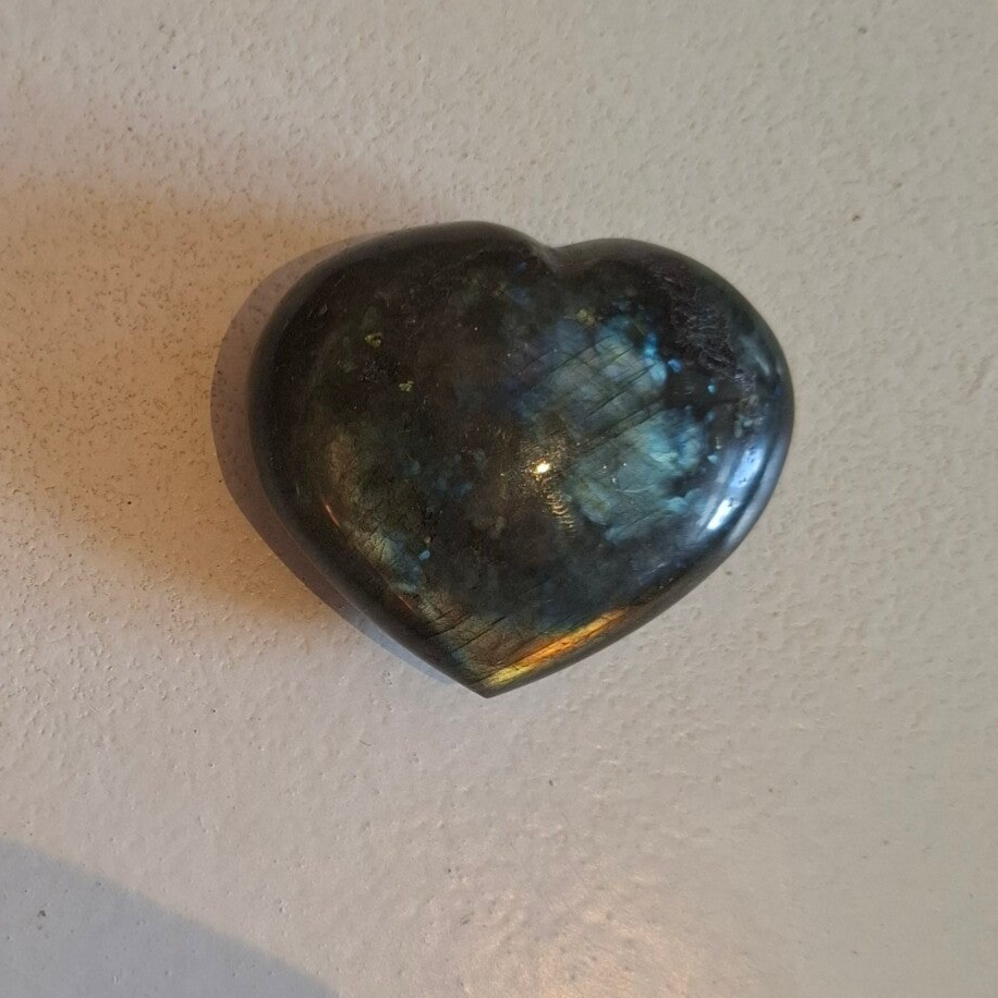 Labradoriet hart 5cm