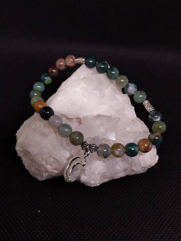 Bracelet en agate indienne 16cm