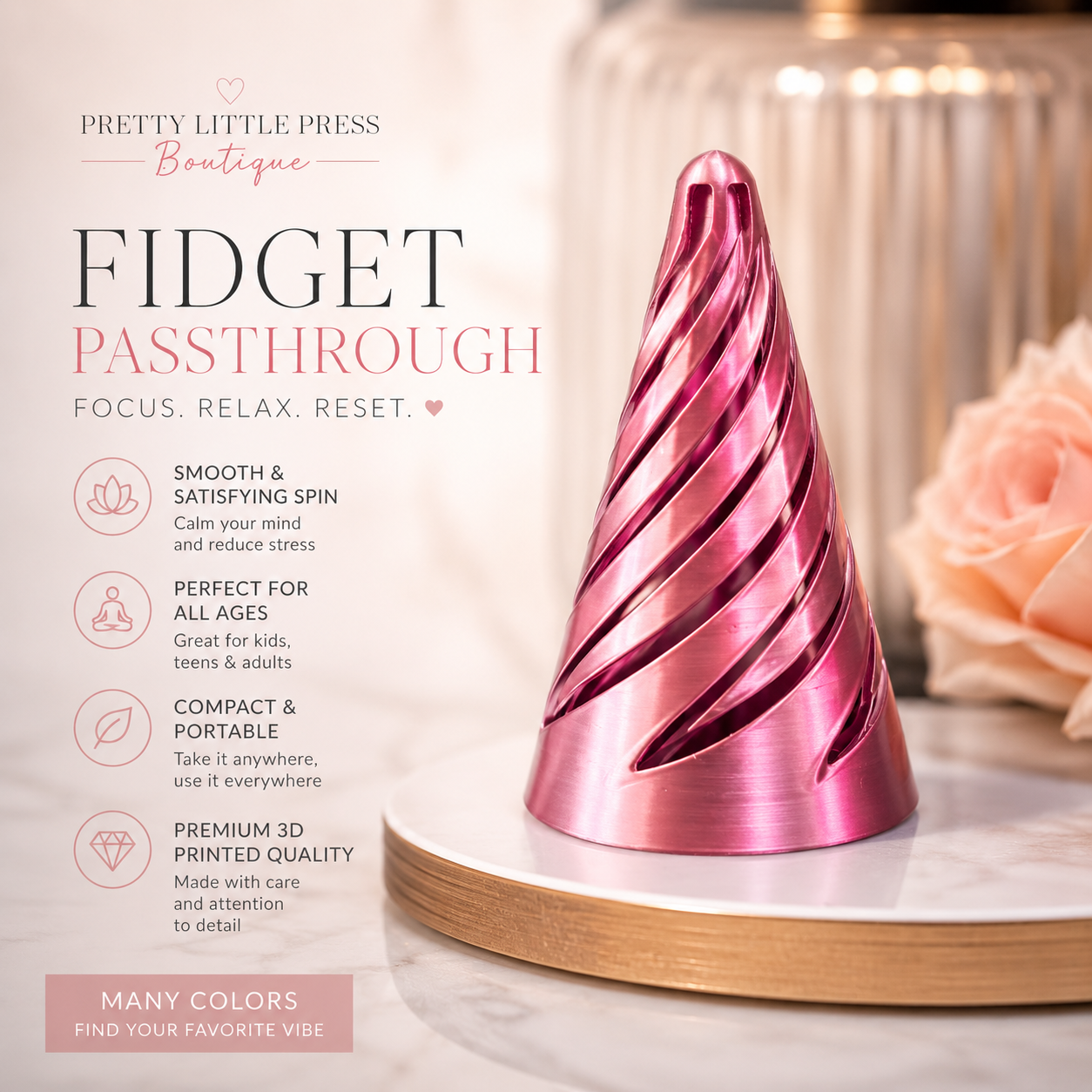 Fidget Passthrough Cone
