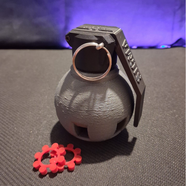 Sigma Arms Trident Sound-Granate Wiederverwendbar Schwarz/Grau
