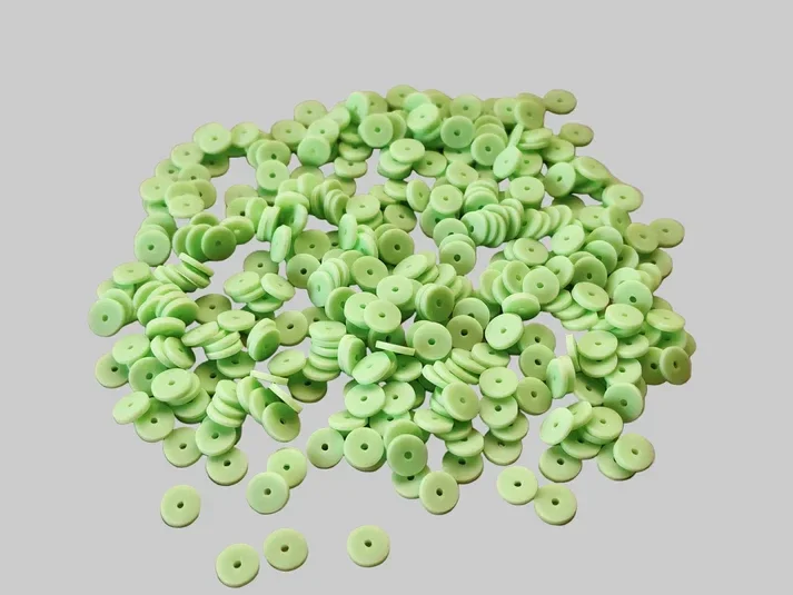 Katsuki kralen Light apple green (6mm)