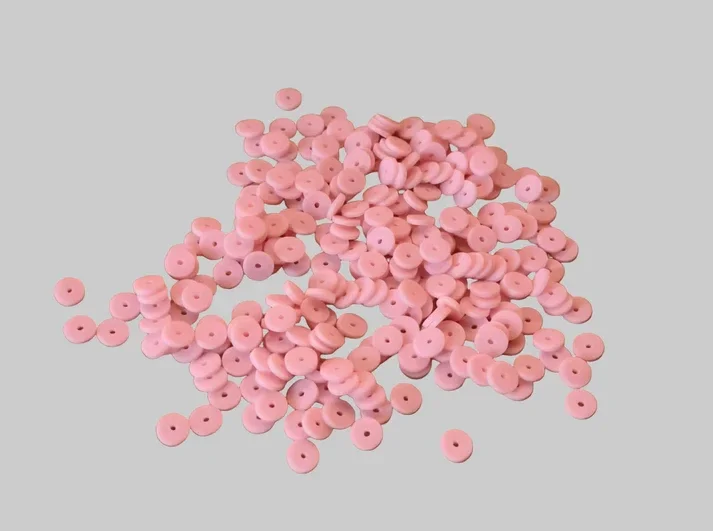 Katsuki kralen baby pink (6mm)