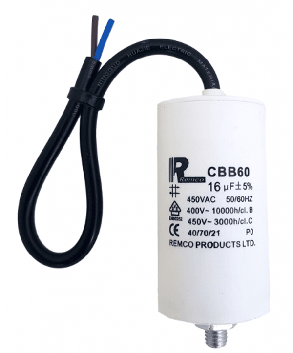 Run capacitor (Leads)