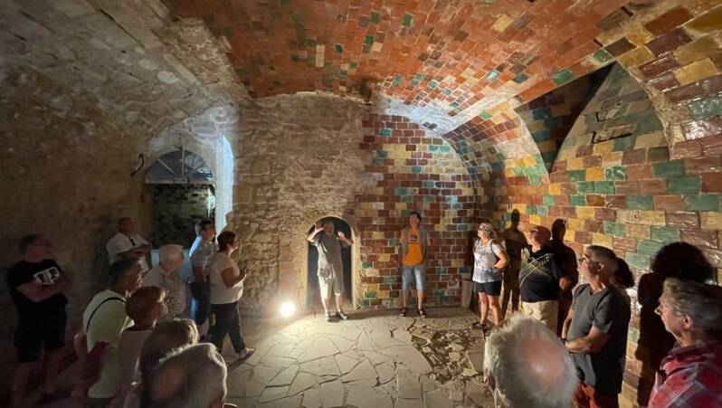 Visite des caves sous le château