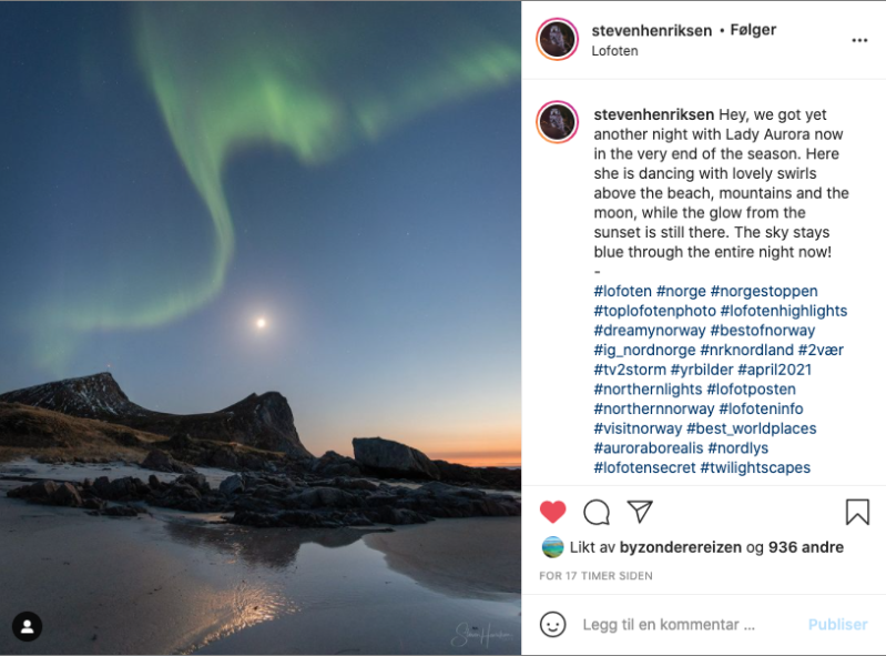 Noorderlichtfoto van Steven Hendriksen,  