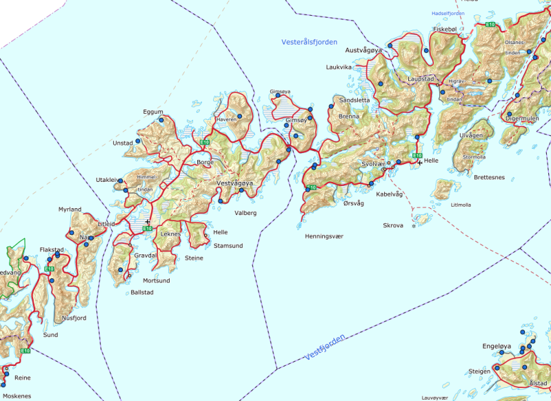 De geologie van de Lofoten