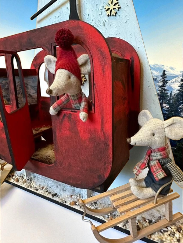 Ski lift voor muis