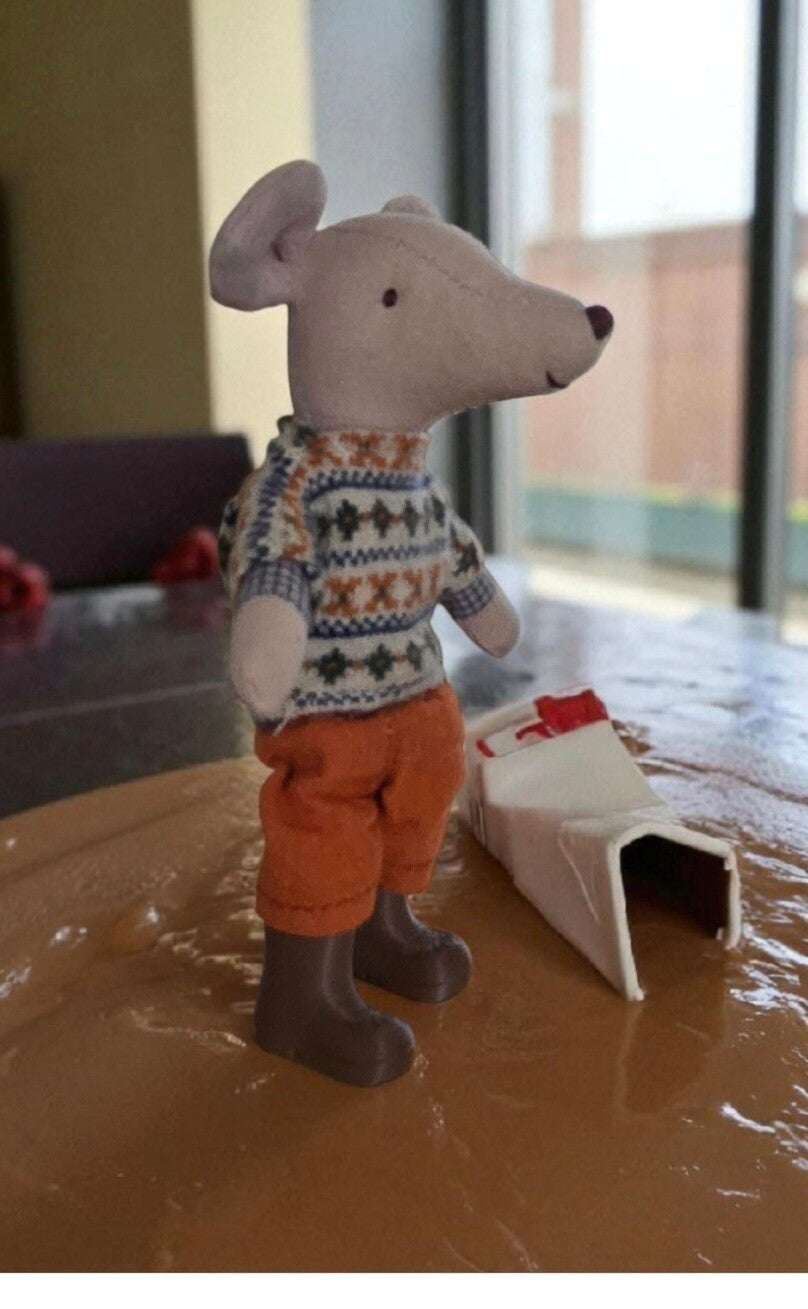 Chocolade laarzen middel muis