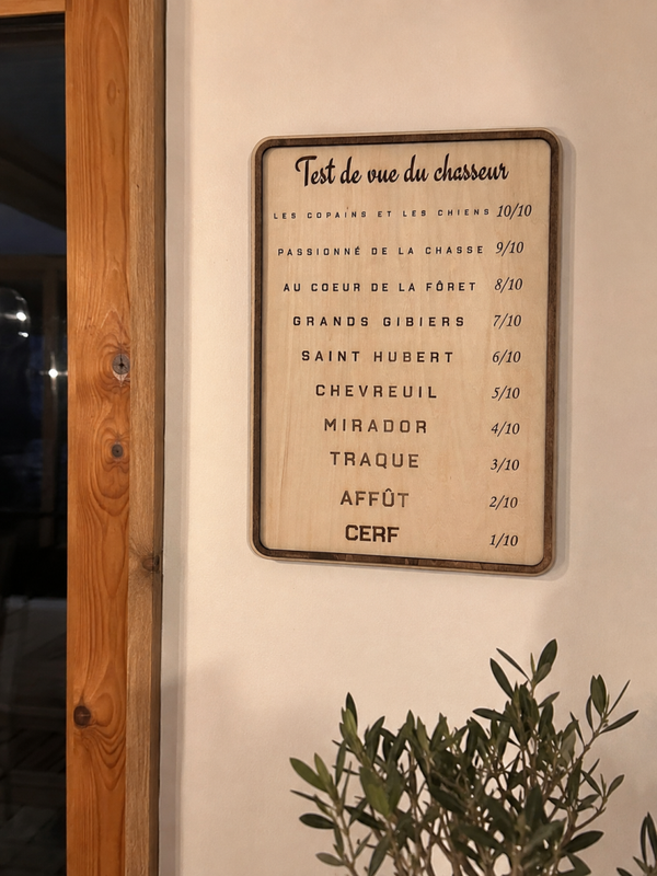 Test de vue du chasseur