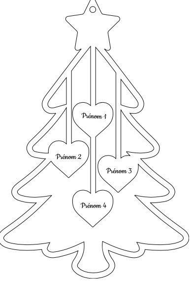 Le sapin de Famille - à 4 !