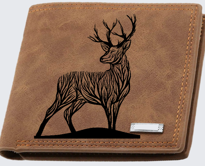 Portefeuille Cerf stylisé