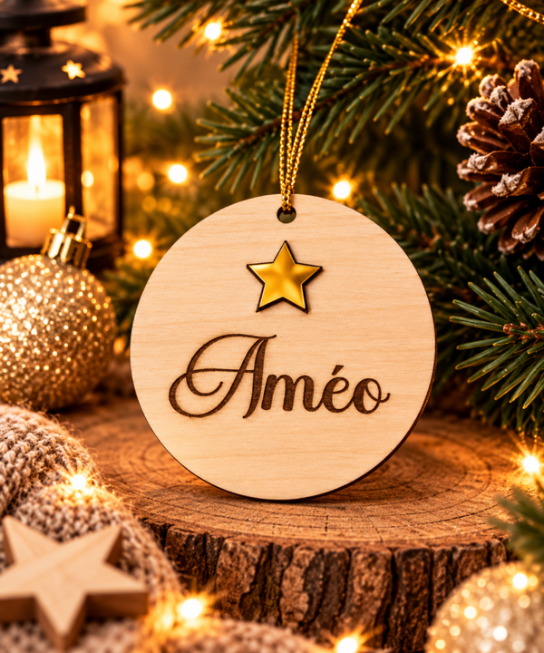 Boule de Noël Collection 2026 - ma petite étoile