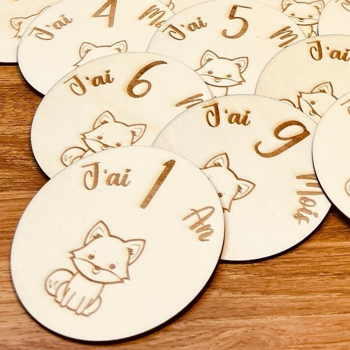 Carte étape - 12 mois Renard