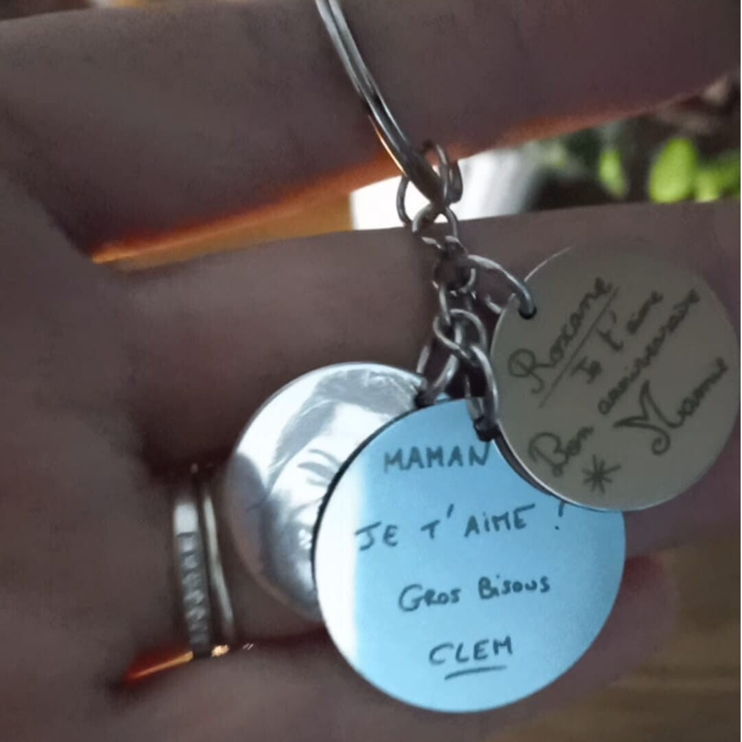 Le porte clé à messages - 2 plaques