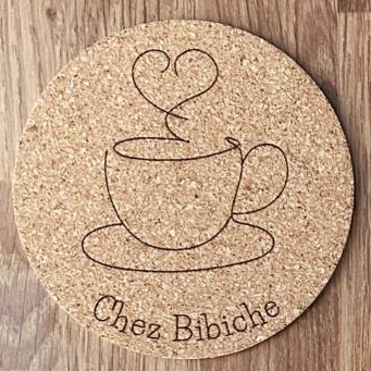 Dessous de verre "Tasse" à personnaliser