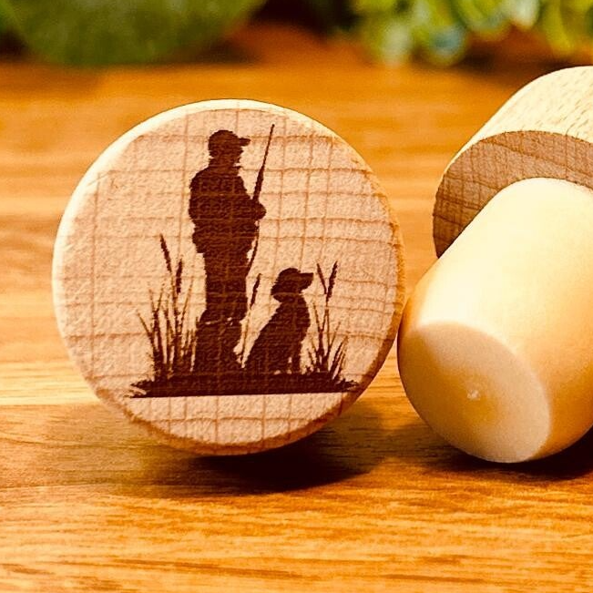 Bouchon "Le chasseur et son chien"