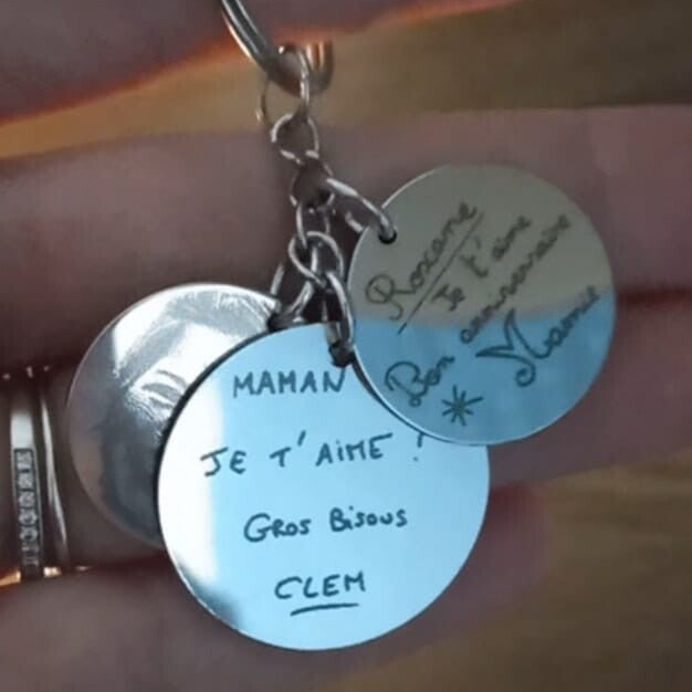 Le porte clé à messages - 3 plaques