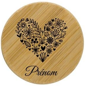 Miroir "Cœur fleuri"