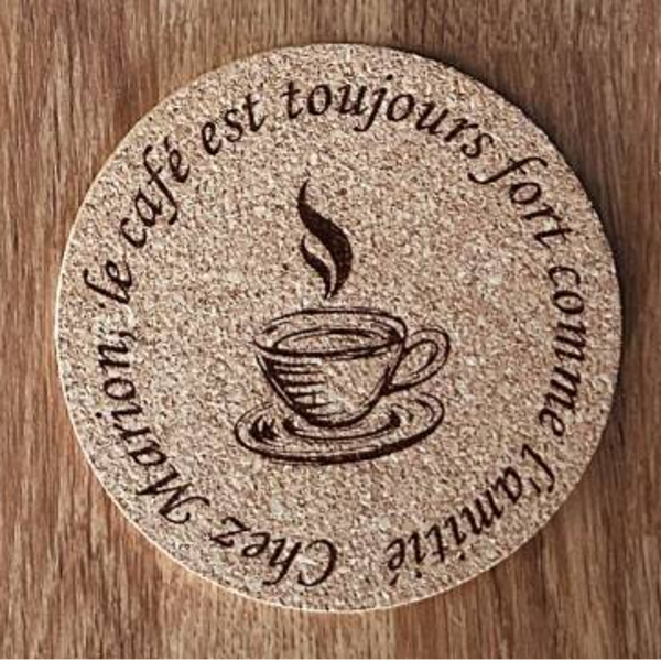 Dessous de verre "Café" à personnaliser
