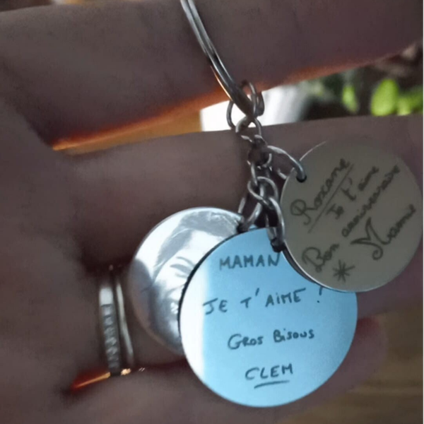 Le porte clé à messages - 2 plaques