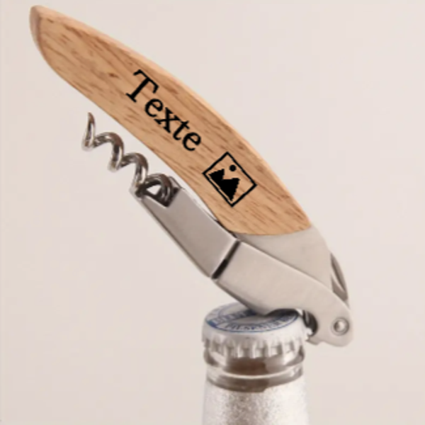 Tire-bouchon - Personnalisation texte et image