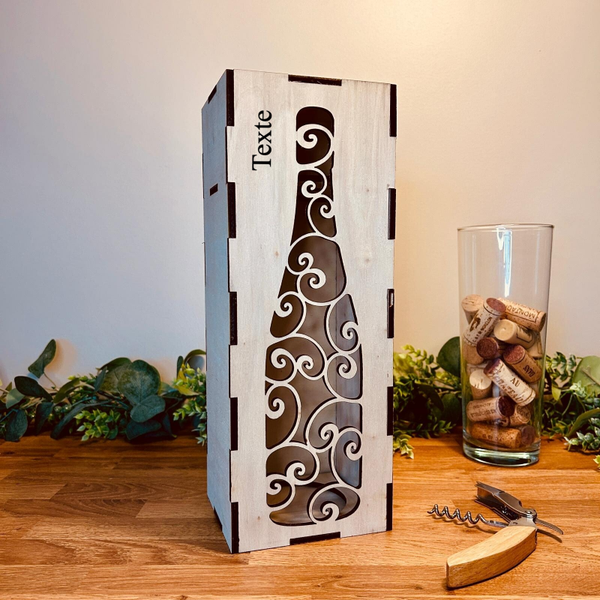 Coffret de vin personnalisé "Bouteille"