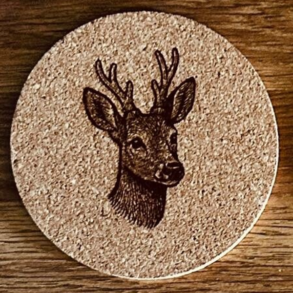 Dessous de verre "Chevreuil"